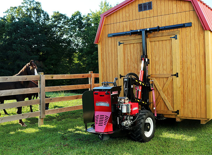 Cardinal Leasing Portable Building Trailer for sale with barn